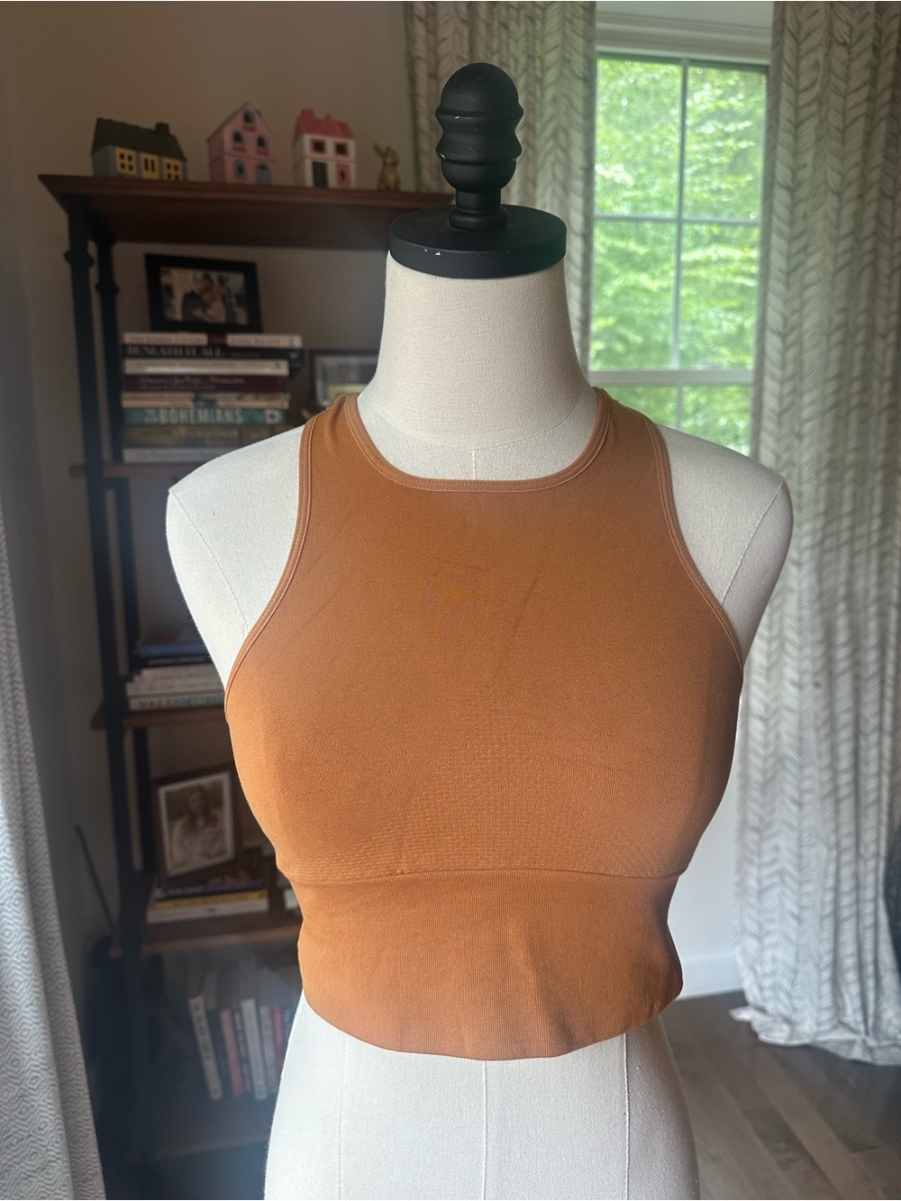 FP Movement by Free People Rust High-Neck Cropped Sports Bra